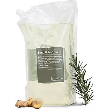 Mýdlo Jean & Len Sprchový gel a tekuté mýdlo na ruce s rozmarýnem a zázvorem 1,5L