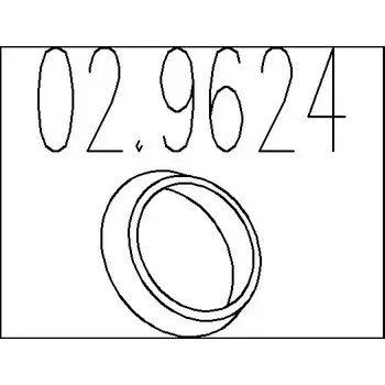 Těsnění výfuku MTS Těsnicí kroužek výfukové trubky MTS 02.9624
