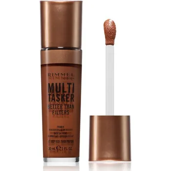 Rozjasňovač Rimmel Multi-Tasker Better Than Filters rozjasňující podkladová báze pro sjednocení barevného tónu pleti odstín 071 Deep Rich 30 ml