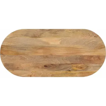 Konferenční stolek vidaXL Stolní deska 120x60x2,5 cm oválná masivní mangovníkové dřevo [370110] Barva: Mangovníkové dřevo (přírodní)