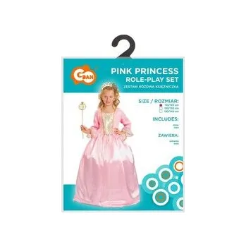Karnevalový kostým Strój dla dzieci Różowa Księżniczka rozm.120/130cm