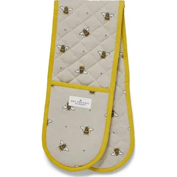 Chňapka Béžovo-žlutá bavlněná dvojitá chňapka Cooksmart ® Bumble Bees ID_1382799