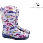 Dámské holínky DEMAR RAINNY PRINT 0054D fialka 38-39