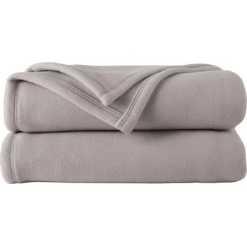 přikrývka Blancheporte Fleecová přikrývka Thermotec® Ourson®, kvalita prestige 600g/m2 světle šedá 220x240 cm