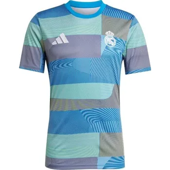 Pánské tričko Pánské sportovní triko adidas REAL MADRID PRESHI 3XL Modrá, Mix, Bílá