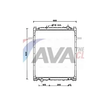 Chladič motoru Chladič, chlazení motoru AVA 10046010