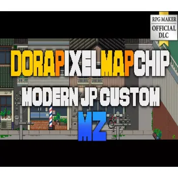 Počítačová hra RPG MAKER MZ - DorapixelMapChips - Modern JP DLC