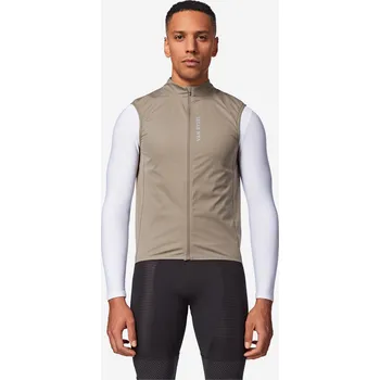 Pánská vesta VAN RYSEL Pánská vesta na silniční cyklistiku RCR 2XL BÉŽOVÁ