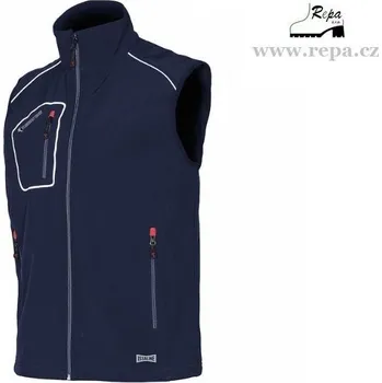 pracovní vesta INDUSTRIAL STARTER SNAPPY softshelová vesta modrá XL