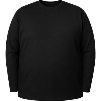 Pánské tričko Miners Mate supersize Nadměrné tričko s dlouhým rukávem Unisex - Černá | 7XL