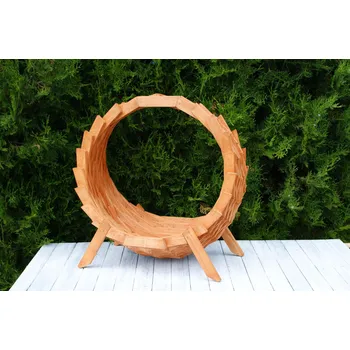 Dřevěný květináč velký