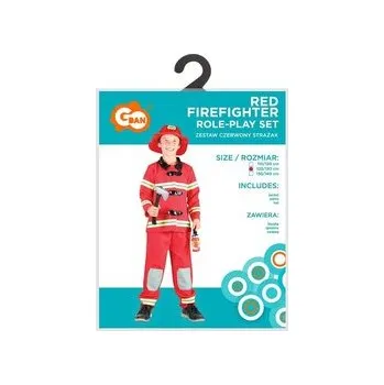 Karnevalový kostým Strój dla dzieci Czerwony Strażak rozm.130/140cm
