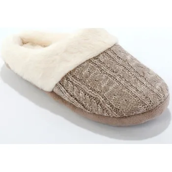 Dámské pantofle Pletené domácí pantofle béžová 39