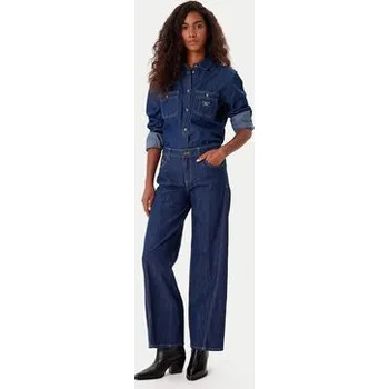 Dámské džíny Guess Jeans Jeansy W5BA2T D002A Modrá Wide Leg 32_32