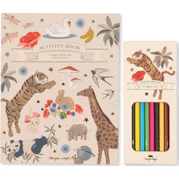 KONGES SLOJD Kniha aktivity s pastelkami - MULTI