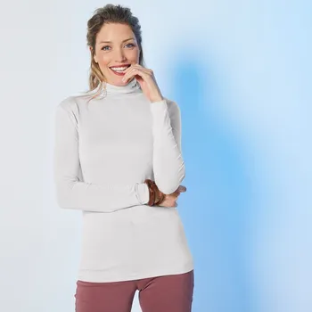 Blancheporte Strečový tričkový rolák bílá 56