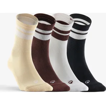 DECATHLON Vysoké tenisové ponožky RS300 4 páry 39/42 BEZBARVÁ