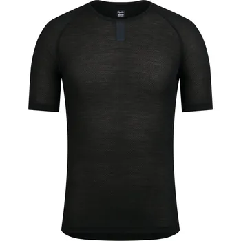 Rapha Men's Merino Lightweight Base Layer - Short Sleeve - Black/Black M