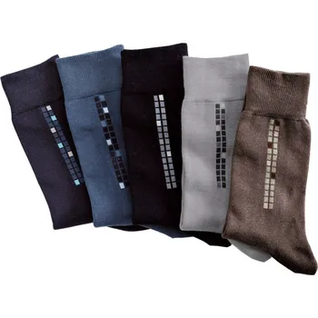 Sada 5 párů ponožek s motivem kostky mix barev 47/50