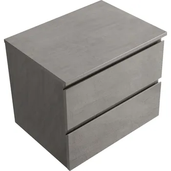 Koupelnový nábytek Cerano Carole Koupelnová skříňka s deskou pod umyvadlo 71x49,8x46,5 cm, betonově šedá, CER-663121