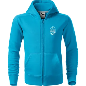 Chlapecká mikina FK ŠUMPERK dětská mikina na zip Barva: tyrkysová, Velikost: 122 cm/6 let