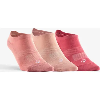 Pánské oblečení DECATHLON Nízké tenisové ponožky RS160 3 páry 35/38 RŮŽOVÁ