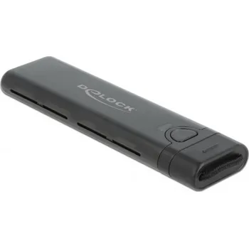 Příslušenství pro datový nosič Delock 42635 Externí pouzdro pro NVMe PCIe SSD disk formátu M.2 USB-C®, M.2 10 GBit/s 2260, 2230, 2242, 2280 42635