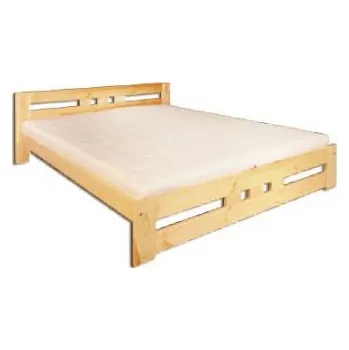 Postel Postel 120x200 cm masiv 117 z borovice Barevné provedení: Ořech