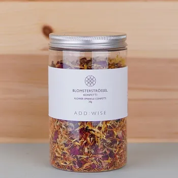 Jedlá dekorace na dort ADD:WISE Jedlé květy růže, měsíčku a světlice barvířské 25 g