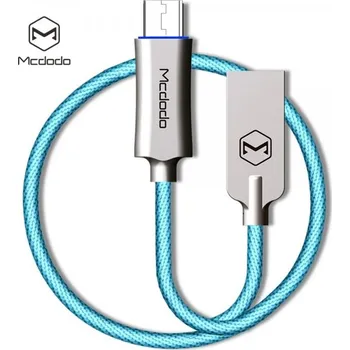 Napájecí kabel Mcdodo rychlonabíjecí a datový kabel USB/Micro USB /Blue Délka: 1M
