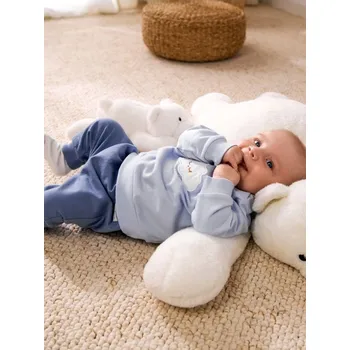 Pánská mikina Sinsay - Mikina - modrá - WJ523-05X - WJ523-05X-80