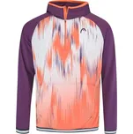 Pánská tenisová mikina Head Topspin Hoodie - flamingo/print vision Vícebarevný (XL)