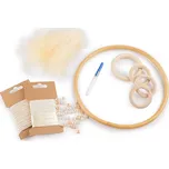 Kreativní sada lapač snů Ø20 cm Varianta: 1 béžová světlá, Balení: 1 ks 41451/76959/188657