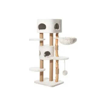 Škrabadlo Loya 159cm hnědo-bílé Nobby