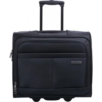 Pilotní kufr na kolečkách 2882-01 černý - poslední kus, dn-lederwaren