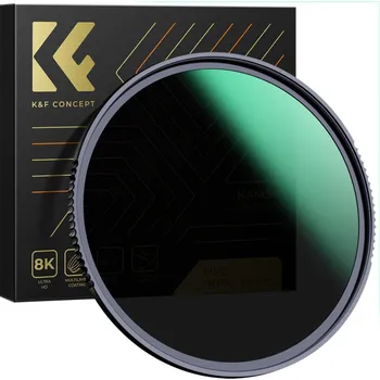 Neutrálně šedý filtr K&F Concept ND64 55mm (precizně zpracovaný ND filtr od firmy K&F Concept KF01.1549)