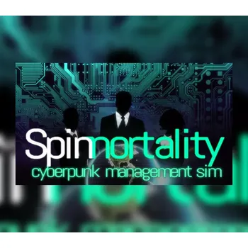 Počítačová hra Spinnortality | cyberpunk management sim