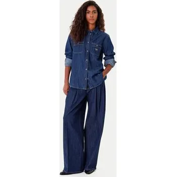 Dámské džíny Guess Jeans Jeansy W5BA2U D002A Tmavomodrá Wide Leg 25_32