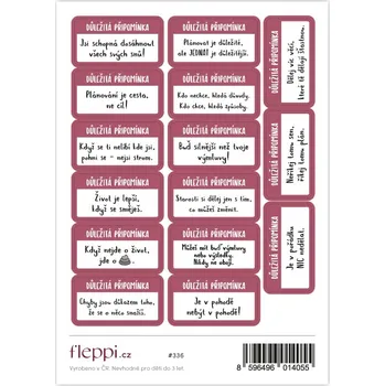 samolepka Fleppi Samolepky - Důležitá připomínka