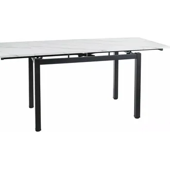 Jídelní stůl Rozkládací jídelní stůl Brandley 110/170 cm bílý/černý