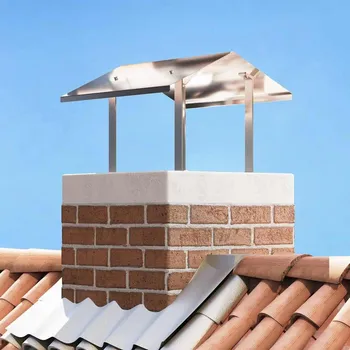 Komínová digestoř Stříbrná 50 x 60 x 37 cm Nerezová ocel