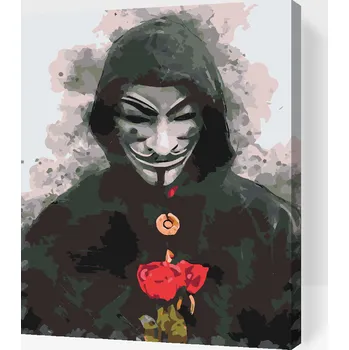 Malování podle čísel - Vendeta Velikost: 30x40cm, Rámování: Pouze srolované plátno