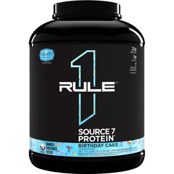 Protein Rule1 Source 7 Protein (2280 g, Birthday Cake Gelato)
