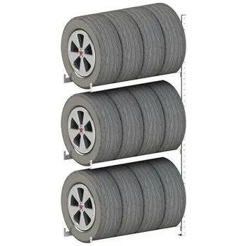 Dílenský regál META přídavný regál pro skladování pneumatik 2000x1000x400 mm, nosn. 150 kg