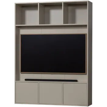 Televizní stolek WOOOD TV stěna MEGGY béžová 160x215 cm 377557-DU