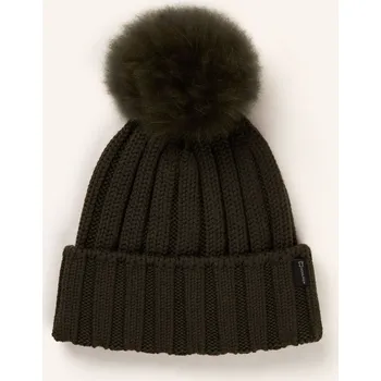 Čepice Woolrich Dámská Čepice, tmavě zelená, M