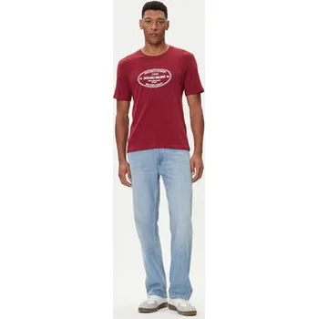 Pánské tričko Jack & Jones T-Shirt York 12283800 Červená Relaxed Fit M