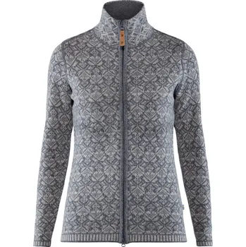 Dámská mikina svetr dámský FJÄLLRÄVEN Snow Cardigan W Grey - S