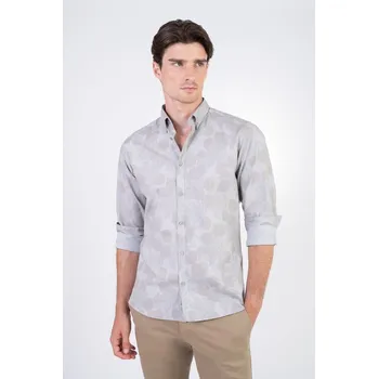 Pánská košile Bavlněná košile se vzorem V pohodlném střihu 192131