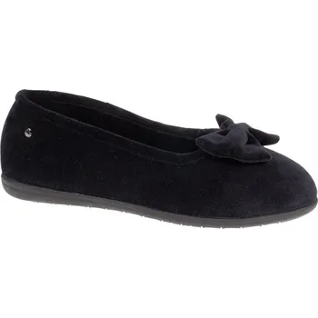 Dámské baleríny ISOTONER Velurové baleríny z biobavlny černá 36